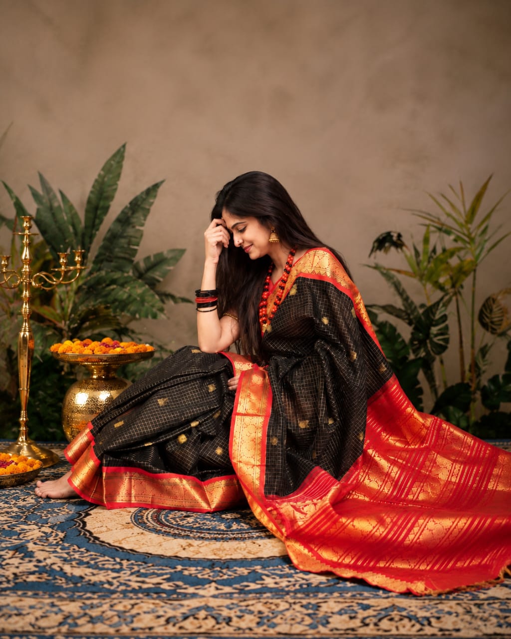 Kancheepuram Suvarna Gold Silk Saree